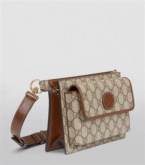 gucci gg supreme belt bag|gucci interlocking g belt bag.